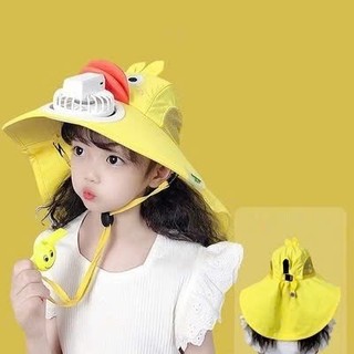 Mũ Chống nắng cho bé trai bé gái BONBON KIDS kèm quạt sạc usb, mũ che nắng cho bé 6-10 tuổi