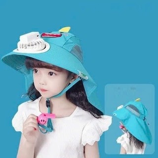 Mũ Chống nắng cho bé trai bé gái BONBON KIDS kèm quạt sạc usb, mũ che nắng cho bé 6-10 tuổi