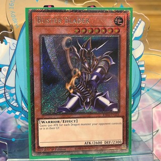 [ Bài Yugioh Chính Hãng ] Buster Blader - RA04-EN115 - Platinum Secret Rare 1st Edition