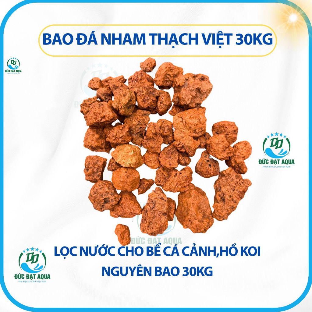 bao nham thạch việt 30kg lọc nước cho bể cá cảnh,hồ koi 9