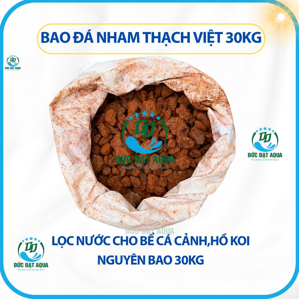 bao nham thạch việt 30kg lọc nước cho bể cá cảnh,hồ koi 7
