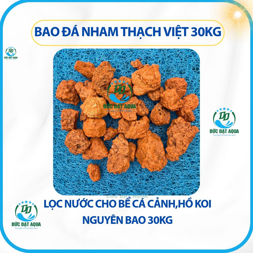 bao nham thạch việt 30kg lọc nước cho bể cá cảnh,hồ koi 2