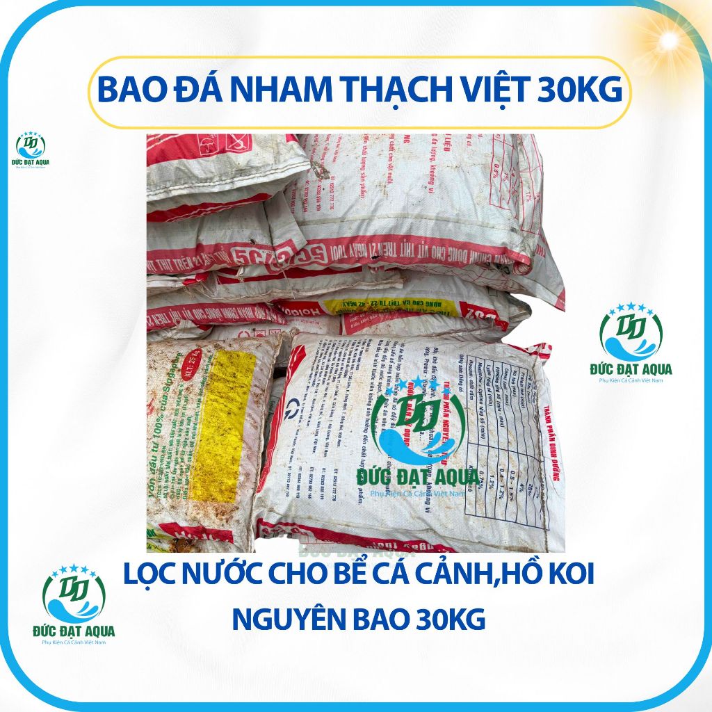bao nham thạch việt 30kg lọc nước cho bể cá cảnh,hồ koi 3