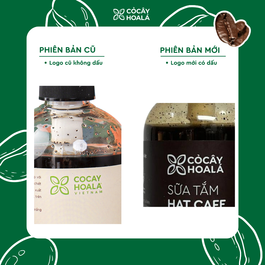 Ảnh Sữa Tắm Hạt Cà Phê Cỏ Cây Hoa Lá 300g - Làm Sạch Sâu, Tẩy Tế Bào Chết 2