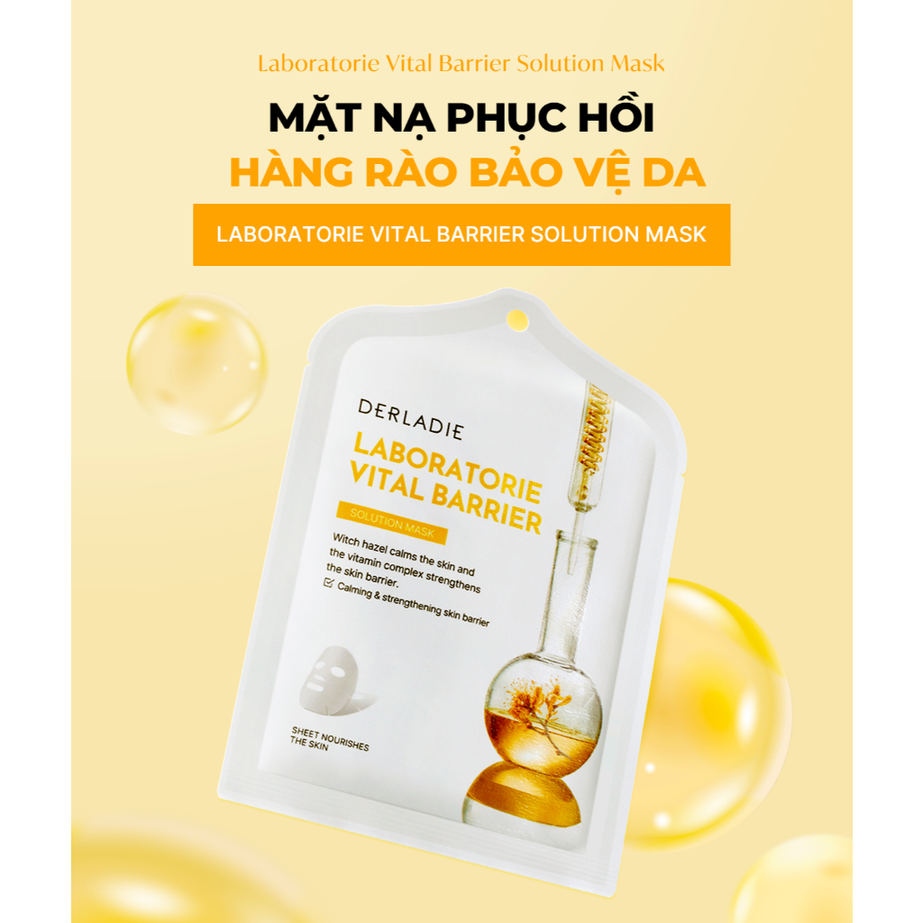 Ảnh Combo 10 mặt nạ đa nhiệm hỗ trợ phục hồi cấp tốc DERLADIE LABORATORIE VITAL SOLUTION MASK 30ml x10 3