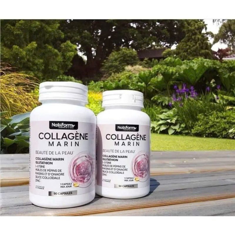 Viên uống dưỡng trắng da Collagen Marin Nat & Form Pháp 90 viên (Collagen Marin)