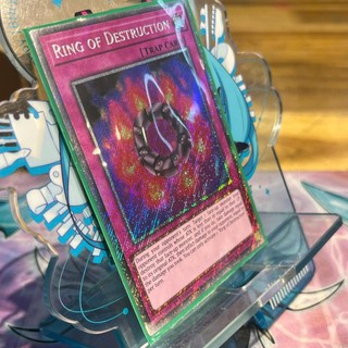 [ Bài Yugioh Chính Hãng ] Ring of Destruction - RA04-EN119 - Platinum Secret Rare 1st Edition