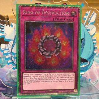 [ Bài Yugioh Chính Hãng ] Ring of Destruction - RA04-EN119 - Platinum Secret Rare 1st Edition