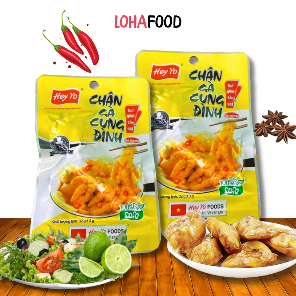 Combo 20 chân gà rút xương cung đình Heyyo-đồ ăn vặt chân gà rút xương ...