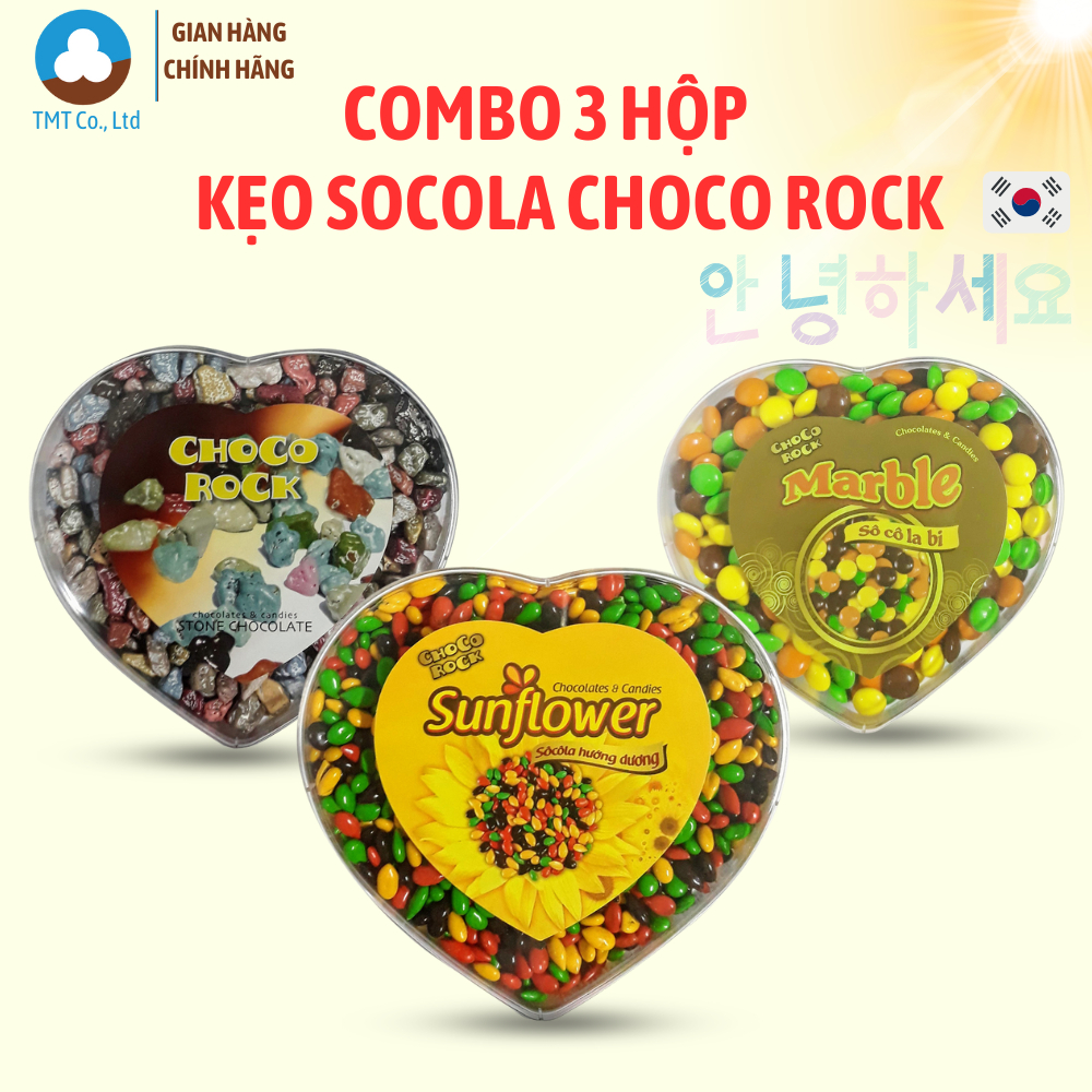 Combo 3 hộp kẹo socola Choco Rock 250g nhập khẩu Hàn Quốc | Shopee Việt Nam