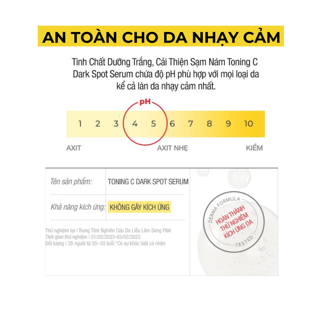Ảnh Tinh Chất Dưỡng Trắng, Cải Thiện Sạm Nám Cell Fusion C Toning C Dark Spot Serum 10ML 3
