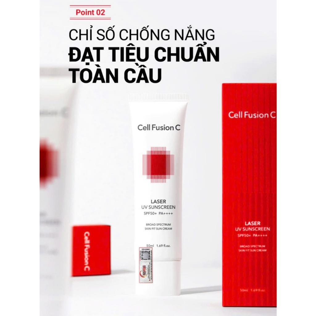 Ảnh Kem Chống Nắng Phổ Rộng Cho Da Treatment Cell Fusion C Laser UV Sunscreen SPF50+ PA++++ 4