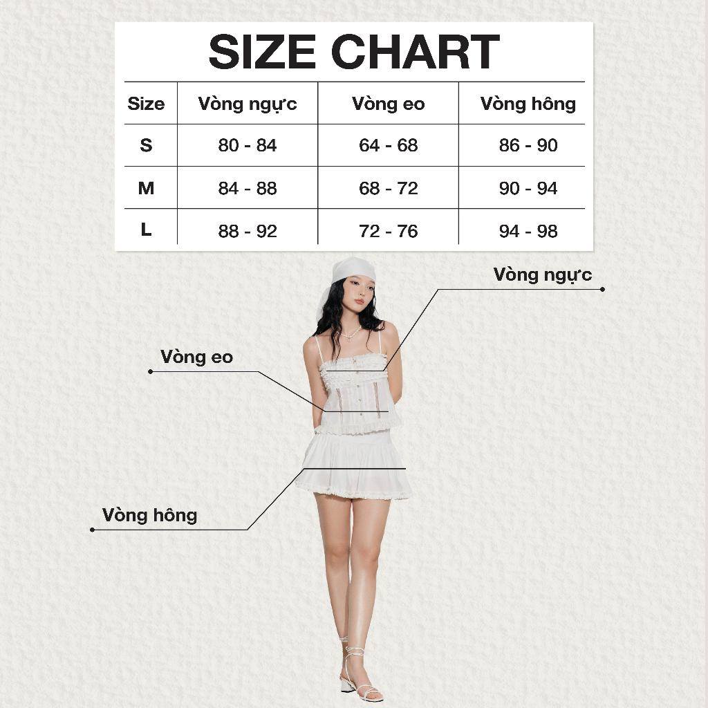 Ảnh DOTTIE - Áo bèo rút bản ngực - Trắng - T1078 2