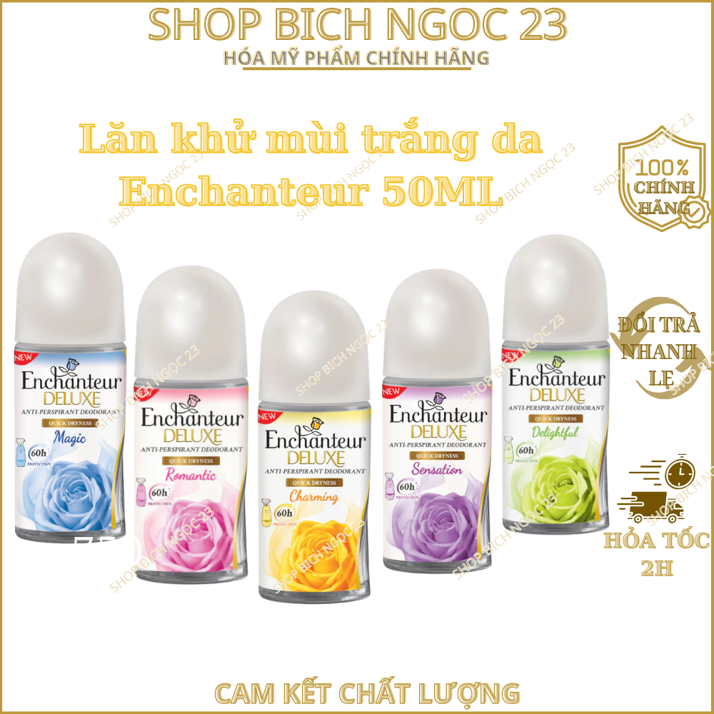 Lăn khử mùi trắng da Enchanteur Charming/ Delightful/ Romantic/Sensation/Magic 50ml