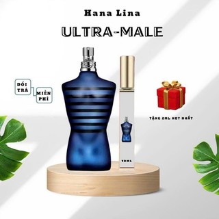 Nước hoa Le Male Elixir, shop hana lina( chai chiết 10ml) Nam tính, cuốn hút, tông oải hương vanilla, Lưu hương lâu