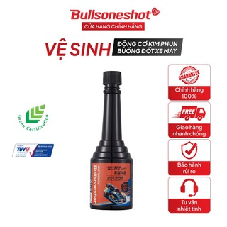Phụ gia vệ sinh động cơ kim phun buồng đốt xe máy - Bullsoneshot Motorbike Black 120ml