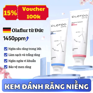 Kem đánh răng niềng răng CLOTOO nội địa Trung, kem đánh răng cho người niềng răng CLOTOO vệ sinh răng niềng