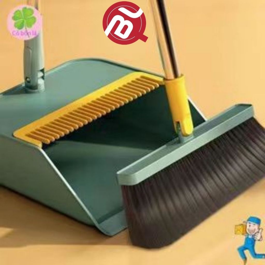 Bộ Chổi Quét Nhà Thông Minh 2 in 1 Kèm Hốt Rác Cán Dài - Chổi Quét Đa ...