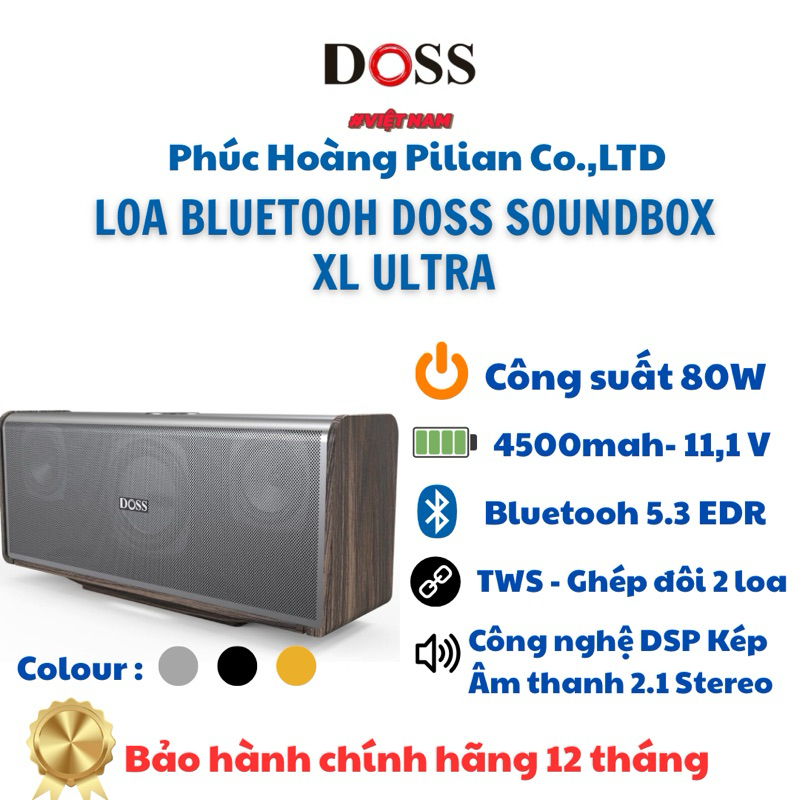 DOSS Soundbox XL Ultra - Loa di động Bluetooh | Shopee Việt Nam