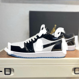 Giày thể thao bigsize nam nữ mùa hè cổ thấp màu đen bóng cao cấp hottrend 2025 , sneaker thời trang luxury big size 44