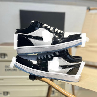 Giày thể thao bigsize nam nữ mùa hè cổ thấp màu đen bóng cao cấp hottrend 2025 , sneaker thời trang luxury big size 44