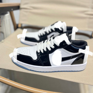 Giày thể thao bigsize nam nữ mùa hè cổ thấp màu đen bóng cao cấp hottrend 2025 , sneaker thời trang luxury big size 44