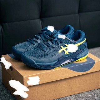 Giày thể thao bigsize nam chơi tenis pickleball asi màu xanh navy êm nhẹ , sneaker thời trang cổ thấp cao cấp mùa hè