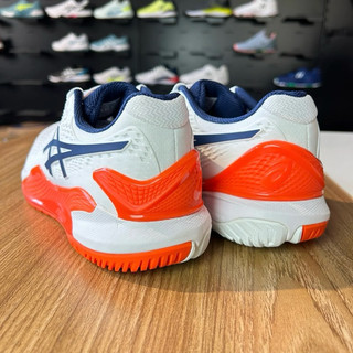 Giày thể thao tenis pickleball bigsize nam nữ cổ thấp mùa hè asi màu trắng cam êm nhẹ , sneaker thời trang big size