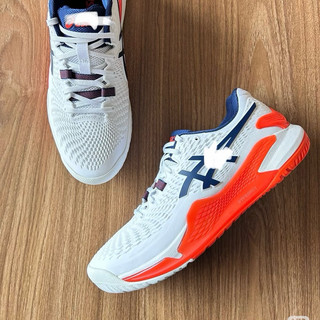 Giày thể thao tenis pickleball bigsize nam nữ cổ thấp mùa hè asi màu trắng cam êm nhẹ , sneaker thời trang big size