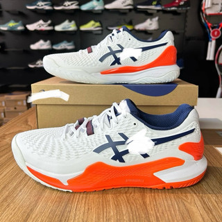 Giày thể thao tenis pickleball bigsize nam nữ cổ thấp mùa hè asi màu trắng cam êm nhẹ , sneaker thời trang big size