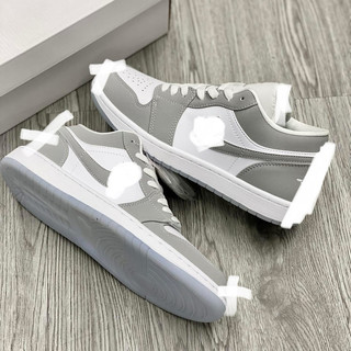 Giày thể thao bigsize nam nữ cổ thấp đế bằng mùa hè 2025 màu ghi xám cao cấp , sneaker thời trang luxury banr best