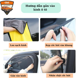 Tấm che kính ô tô chống nắng (kính trước, sau). Miếng che kính xe hơi che nắng đa năng