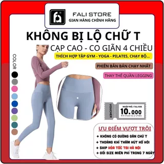 Quần Tập Gym/Yoga/Pilates FALI Nâng Hông Hách Dáng Cạp Cao Co Giãn 4 Chiều Thoáng Khí FQG01