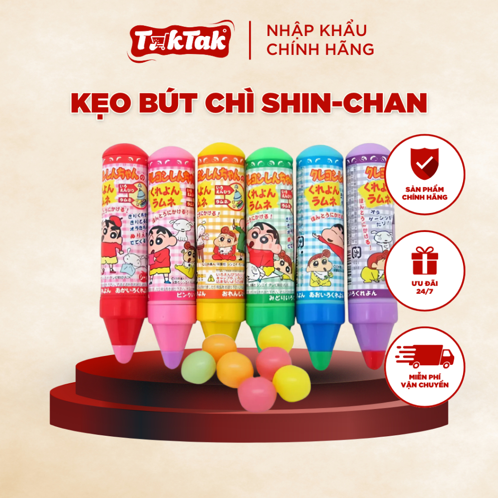 KẸO TRÁI CÂY BÚT CHÌ MÀU SHIN - CHAN 12GRAM ( GIAO MÀU NGẪU NHIÊN ...