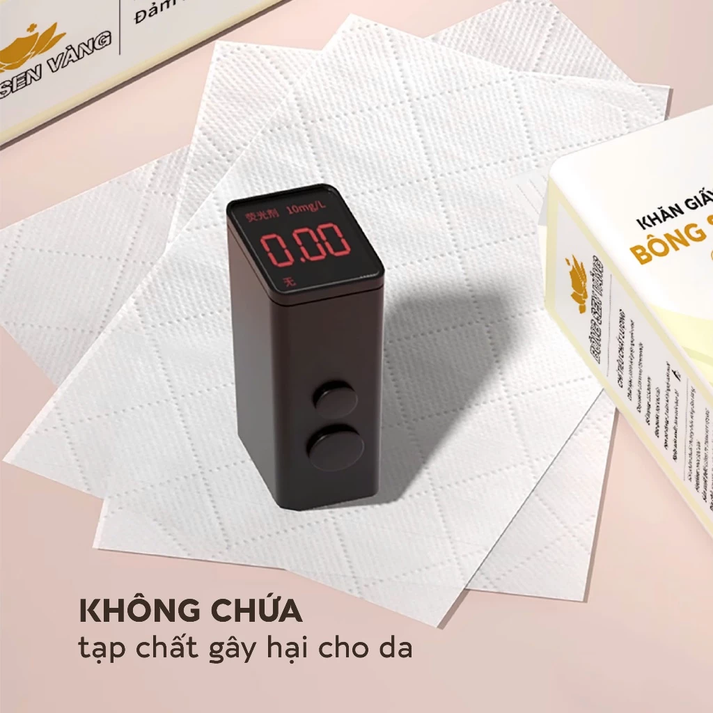 Khăn Giấy Rút Treo Tường Bông Sen Vàng 1152 Tờ (Tặng kèm móc treo)