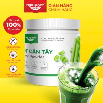 BỘT RAU CẦN TÂY Ngư Quỳnh SẤY LẠNH NGUYÊN CHẤT 200 gram. Bột Giảm Cân có giấy chứng nhận VSATTP