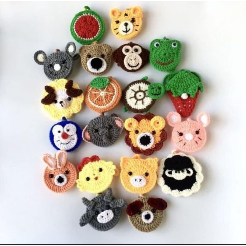 Túi Đựng Tỏi Tránh Vía Đan Len Siêu Rẻ Cho Bé , Túi Len Handmade Dày Dặn Dây Đeo Dài
