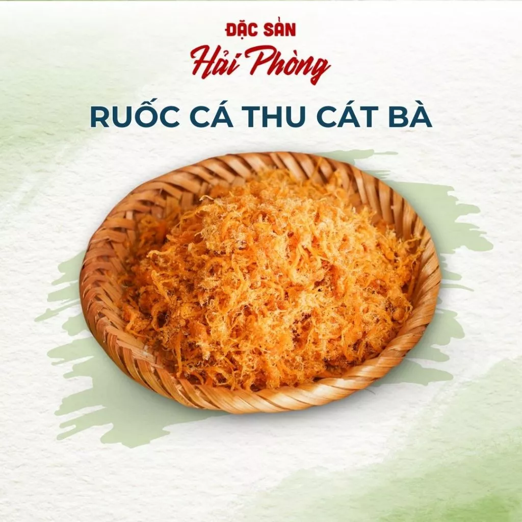 Ruốc Cá Thu Cát Bà - Đặc Sản Hải Phòng, Hộp 200gr, Hương Vị Thơm Ngon, Tiện Dụng.