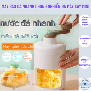 Máy bào đá Nhanh chóng nghiền đá máy xay đá bào mini Lưỡi dao bằng thép không gỉ máy bào đá tuyết Xốp mịn bào đá