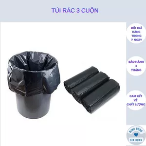 túi đựng rác tự hủy sinh học tiện dụng, tiết kiệm Kích Thước Lớn 55*65 cm 33-35 cái.