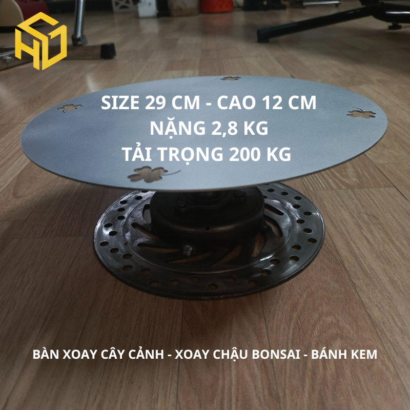 Bàn Xoay Bonsai 29cm Chịu Lực 200kg – Xoay 360 Độ, Hỗ Trợ Cắt Tỉa & Tạo Dáng Cây Cảnh Chuyên Nghiệp