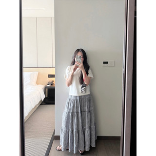 Chân váy caro tầng dáng xoè thiết Ma Vie