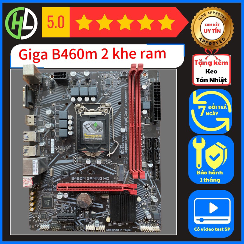 MAIN GIGA B460M ZIN SOCKET 1200 ĐỦ CHẶN GIÁ RẺ TẶNG KEO TẢN NHIỆT | BigBuy360 - bigbuy360.vn