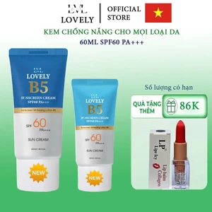 Kem Chống Nắng B5 LOVELY Chống Nắng Dưỡng Trắng Nâng Tông Hỗ Trợ Phục Hồi Da Ngừa Thâm Nám