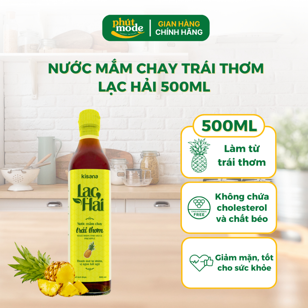 Combo 4 Nước Mắm Chay Trái Thơm Lạc Hải 500ML - Ăn Chay, Gia Vị Chay