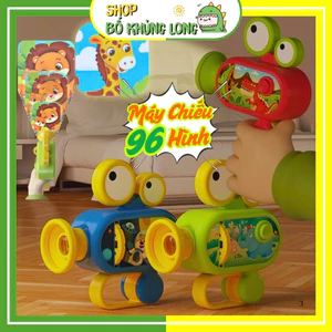Máy Chiếu Đồ Chơi 12 Đĩa 96 Hình Điều Chỉnh Chiếu Khoảng Cách Đèn Pin Chiếu Hình Cho Bé - BỐ KHỦNG LONG