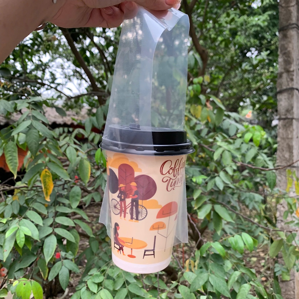 Set 50 Cốc giấy ly giấy dùng 1 lần dày đẹp dùng uống nước nóng lạnh