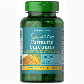 Viên uống hỗ trợ dạ dày Tinh Chất Nghệ Vàng Puritan's Pride Turmeric Curcumin của Mỹ hộp 180 vien