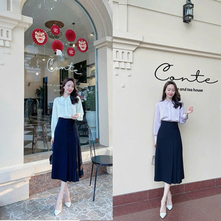 Chân váy xoè hàng 2 lớp