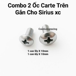 Ốc Hộp Xích Xe Máy gắn cho se sirius yamaha 6 ly và 5 ly chất liệu inox 304 không rỉ sét phụ tùng xe máy caoduongracing